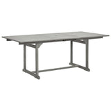 Garden Dining Set Grey Solid Acacia wood Extendable Extendable 3079647