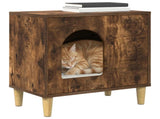 Cat House Smoked Oak 51 x 30 x 52 cm Engineered Wood 8000667