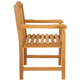 Handcarved Rose Chair 2 pcs Natural Solid Teak Wood 42030019