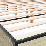 Bed Frame without Mattress Sonoma Oak 150x200 cm 3280003