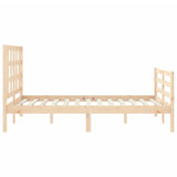 Bed Frame without Mattress 140x190 cm Solid Wood 3193966