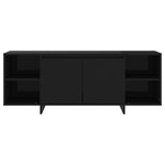 TV Cabinet Black 130x35x50 cm Engineered Wood 809585