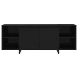 TV Cabinet Black 130x35x50 cm Engineered Wood 809585