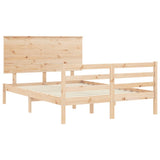 Bed Frame without Mattress 120x200 cm Solid Wood 3195216