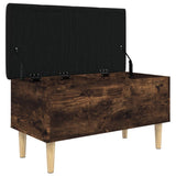 Storage Bench Smoked Oak 82x42x46 cm Engineered Wood 835079