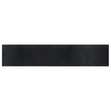 Rug Rectangular Black 100x500 cm Bamboo 376822