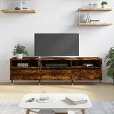 TV Cabinet Smoked Oak 150x30x44.5 cm Engineered Wood 831265