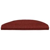 Stair Mats Self-adhesive 15 pcs 65x22.5x3.5 cm Red 136398