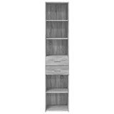 Highboard Grey Sonoma 40x42.5x185 cm Engineered Wood 3281446