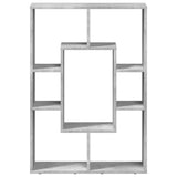 Bookcase Concrete Grey 63x20x90 cm Engineered Wood 858141