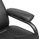 Recliner Chair Black Faux leather 42020646