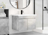 Bathroom Vanity Unit with Tap Concrete Grey 61 x 40 x 74.5 cm 889540