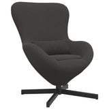 Egg Chair Dark Grey 63 x 73 x 90 cm Fabric 42002771