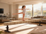 7.5ft Adjustable Balance Beam, Gymnastics Beam with Wheels, Gymnastics Equipment for 6 Years Old T3398P425025