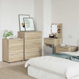Storage Cabinets Sonoma Oak 80 x 48 x 105 cm Engineered Wood 3406227