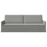 3 Seater Sofa Light Grey 220 x 81 x 82 cm Velvet 42041153