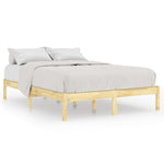 Bed Frame without Mattress Solid Wood King Size 810022