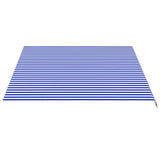 Replacement Fabric for Awning Blue and White 4.5x3.5 m 311920