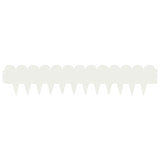 Lawn Edging 20 pcs 103 x 20 cm Steel White 8008676