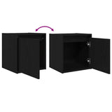 Wall-Mounted Bedside Cabinets 2 pcs Black 38x34x40 cm 861232