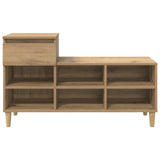 Shoe Cabinet Artisan Oak 102 x 36 x 60 cm Engineered Wood 881034