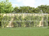 Dog Kennel 2 pcs Silver 4 x 2 x 2 m Galvanised steel 3368333