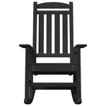 Garden Rocking Chair 2 pcs Black 70 x 92 x 108cm Plastic 3335812
