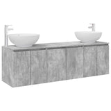 Bathroom Cabinet Set 3 pcs Concrete Grey 49.5 x 44.5 x 65 cm 3405690