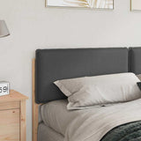 Upholstered Headboard Natural and Dark Grey 200 cm 879994
