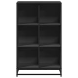 Book Cabinet Black 65.5x33x107.5 cm Engineered Wood 849159