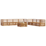Outdoor Sofa Set 8 pcs Natural Solid Acacia Wood 3373119