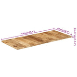 Table Top Solid Mango Wood 25-27 mm 140x60 cm 286026