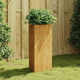 Garden Planter 40x34.5x75 cm Corten Steel 824546