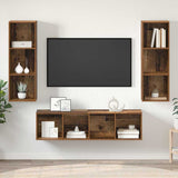 TV Cabinet Set Wall-mounted 3 pcs Old Wood Engineered Wood 3393129
