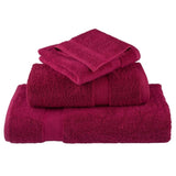 Premium Shower Towels SOLUND 4pcs Bordeaux 70x140cm 600gsm 137213