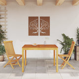 Garden Dining Table 110x110x75 cm Solid Wood Acacia 366369