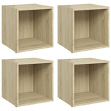 TV Cabinets 4 pcs Sonoma Oak 37x35x37 cm Engineered Wood 805509