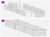 Raised Garden Bed Anthracite 240 x 40 x 24 cm Galvanised Steel 8006334