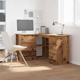 Corner Desk Old Wood 145x100x76 cm Engineered Wood 855962