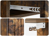 Wall-Mounted Side Table Smoked Oak 87.5 x 34.5 x 17 cm 897990