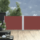 Retractable Side Awning Brown 100x1000 cm 48475