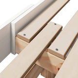 Bed Frame with Headboard White 80 x 200 cm Engineered Wood 877204