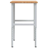 Workbench Light Brown 100x60x cm Solid Wood Oak Rectangular 3309702