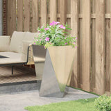 Planter Silver 50 x 50 x 75 cm Galvanised Steel 883804