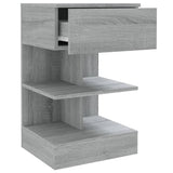 ZNTS Bedside Cabinets 2 pcs Grey Sonoma 40x35x65 cm Engineered Wood 816044