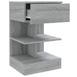 Bedside Cabinet Grey Sonoma 40x35x65 cm Engineered Wood 816043