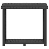 Firewood Rack 114 x 46 x 101 cm PP Anthracite 42041757
