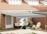 Awning Frame Green and White 400 x 300 cm 3330733