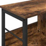 Bookshelf 2-Tier 82 x 32 x 47 cm Engineered Wood Smoked Oak 884002