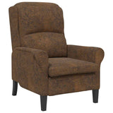 Armchair Brown 76 x 94 x 102 cm Faux Leather 42009867